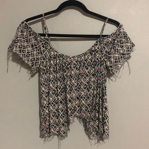 Distressed Crop Top
